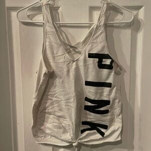 PINK Victoria's Secret White Tank Top